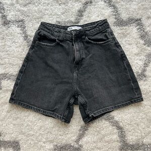 Zara Black Denim Shorts